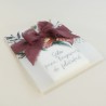paquete de pañuelos para lágrimas de felicidad. Detalle para bodas silvestres. elaborado con papel vegetal